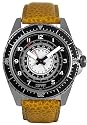 ESPRIT Men's Multi-Function Mustard Yellow Leather Strap Watch#ES139B2A1308285