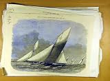 1872 CUTTER MATCH ROYAL LONDON YACHT CLUB SAILING RACE