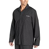 Calvin Klein Men's Woven Sleepwear Long Sleeve Top at Calvin Klein