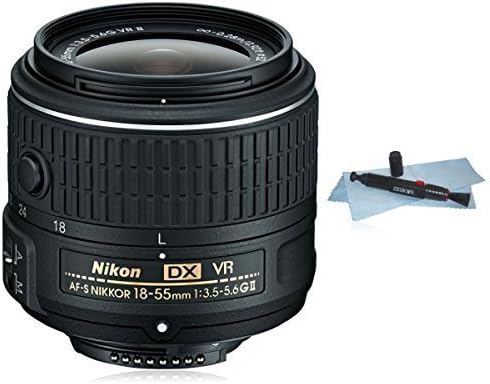 Nikon 18-55mm f/3.5-5.6G VR II AF-S DX NIKKOR Zoom Lens (White Box) for Nikon DX DSLR Cameras D3100, D3200, D3300, D5100, D5200, D5300, D5500, D7000, D7100, D7200... + AUD Lens Pen and Microfiber Cloth Cleaning System