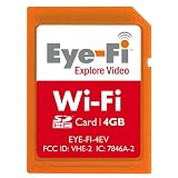 Il Occhio-Fi esplora la video carta EYE-FI-4EV di memoria Flash di GB SDHC della radio 4 del Wi-Fi