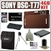 Sony Cybershot DSC-T77 10MP Digital Camera (Brown) + 4GB Deluxe Accessory Kit