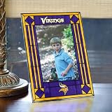 Minnesota Vikings 4" x 6" Art-Glass Picture Frame