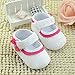 DZT1968® Baby Girl White Soft Sole Mary Jane Shoes Prewalker Sneakers (0~6 Months)