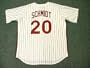 MIKE SCHMIDT Philadelphia Phillies 1980 Majestic Cooperstown Throwback Home Baseball Jersey