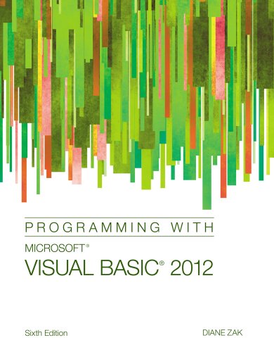 Programming with Microsoft Visual Basic 2012128508456X 