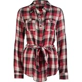 FULL TILT Plaid Cuff Womens Top