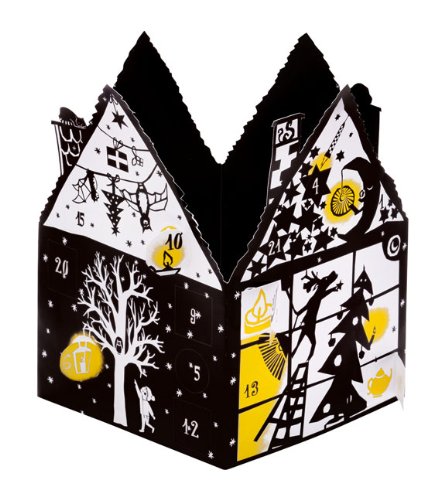 Produkt-Bild: Frohe Weihnachten!: Teelichthaus mit transparenten Fensterchen