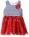 Nannette Girls' Knit Popover Dress with Mesh Skirt