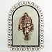 Copper Ganesh Sculpture on a Decorative Metal Frame