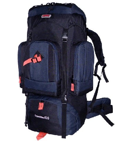 NEW CUSCUS 7500ci Internal Frame Hiking Camp Backpack Travel Bag- Navy/Black