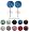 ONE PAIR of Crystal Stud Earrings by GlitZ JewelZ &Acirc;&copy; - 5/16' (8MM) - bling bling!! Comes packed in a lovely velvet pouch - For the matching pendant (2nd picture ) and other colors/sizes choose from the menu below