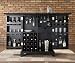 Crosley Furniture Newport Expandable Bar Cabinet in Black Finish