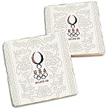 Beijing 2008 Extended Exposure Tumbled Stone Coasters