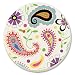 Conimar 4-Inch Absorbent Stoneware Coasters, Akola, Set of 4