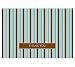 Masterpiece Studios 10667 Brown & Blue Stripes Thank You- Pack of 24 Cards & 24 Envelopes