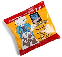 Blue Dog Bakery Premium Natural Low Fat Dog Treats, Peanut Butter & Molasses Flavor, 7-Ounce Bags (Pack of 30)