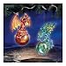 Mythic Reflections Ornament Collection: Fire and Water Dragon Ornament Set One by The Bradford Editions