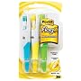 Post-it� Flag Highlighter, Ideal For Marking and Highlighting, Yellow, Blue, Green and 3/8 -inch Flags, Three per Pack