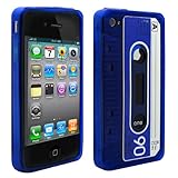 Cbus Wireless Dark Blue Flex-Gel Cassette Tape Case / Skin / Cover for Appl ....
