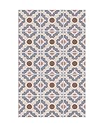 Huella deco Felpudo de Vinilo (Gris Oscuro/Marrón)