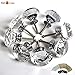 Get Orange 8 Pcs 40mm Diamond Crystal Glass Alloy Door Drawer Cabinet Wardrobe Pull Handle Knobs -with 3 kinds of Screws