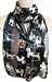 Black with Dog Breeds Print Satin Stripe Oblong Scarf /Sash Belt / Headband
