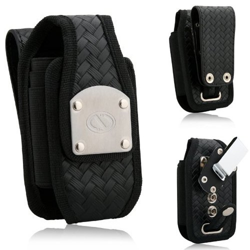 Patrol Duty Belt Heavy Duty Rugged Case for Motorola Tundra va76, va76r. Comes with both Duty Belt Clip and Steel Belt clip