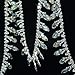 Seasofbeauty AB Resin Crystal Clear Glass Rhinestone Bridal Trim Fashion Chain 1 Yards Silver