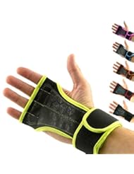 Sports: Palm Protector Gloves with Integrated Wrist Support for Wrists - Grips for Training - Wrist Weights Velcro Gloves - Perfect Fit Gym Gloves against Calluses- Gripper Gloves for Mans and Womans - Mava Sports