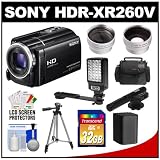 Buy Sony Handycam HDR-XR260V 160GB HDD 1080p HD Video Camera Camcorder (Black) with... by Sony