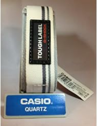 Authentic Casio G-shock G Shock Tough Label Velcro Watch Band Striped Dw003 tl Dw003c-7, Dw003tl-7 24mm