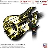 Radioactive Yellow Skin fits Band Hero, Guitar Hero 5 & World Tour Guitars  ....