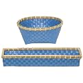 Woven Basket Set of 2 - Blue