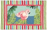 Jellybean Fancy Flamingos Indoor Outdoor Rug