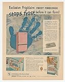 1961 Frigidaire Frost Forbidder Pink Refrigerator Print Ad (3243)