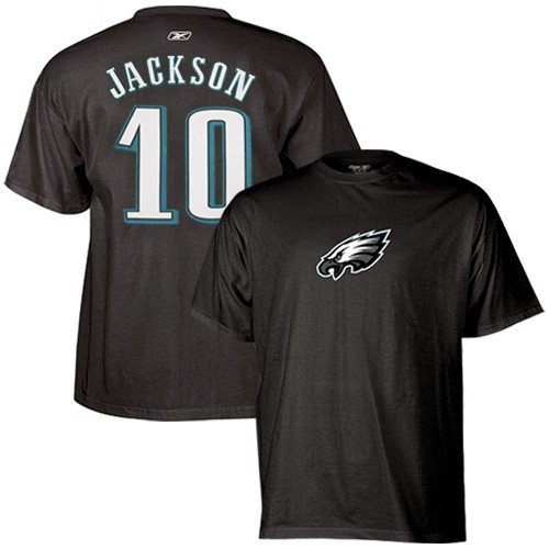 Reebok Philadelphia Eagles #10 DeSean Jackson Black Scrimmage Gear T-shirt (XX-Large)