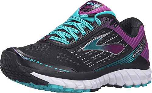 Brooks Women's Ghost 9 Black/Sparkling Grape/Ceramic 7.5