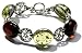 Sterling Silver Cherry-Caribbean Amber Vintage-Style Bracelet