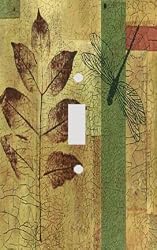 Dragonfly Botanical Decorative Switchplate Cover