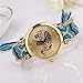Lowpricenice(TM) Women Elephant Pattern Weaved Rope Band Bracelet Quartz Dial Wrist Watch