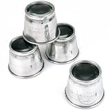10X Metal Eye Loupes Lot of 4 Jewelers Magnifier Tools