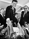 President John F. Kennedy, During His Western Trip to Inspect Dams and Power Projects Photographic Poster Print by John Loengard, 12x16