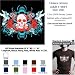 SKULL AND ROSES T-Shirt - 100% Fine Jersey Combed Cotton Unisex T-Shirt - Sweat Shop Free