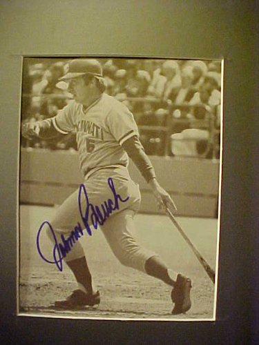 Johnny Bench Cincinnati Reds Autographed 11 X 14 Professionally Matted Black & White Photo With A Personally Obtained Autograph Directly From The Player