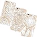 iPhone 6 Plus Case,GBSELL 3PC Henna Floral Paisley Flower Clear Hard Case Cover Skin for iPhone 6 Plus (White)