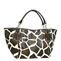 Giraffe Print Large Handbag