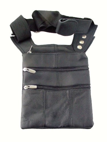 Leather Multi-pocket Shoulder Travel Bag – 98133
