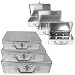 3 Pc Aluminum Storage Box w/ Lockable Clasp and Handle (fls)