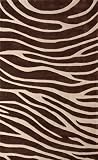 Rugs USA Safari Zebra 5' x 8' brown Area Rug